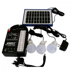 Σύστημα Φωτισμού με Ηλιακό Πάνελ, 3 Λάμπες LED & Φακό  GD-999