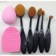 Σετ μακιγιάζ 7 τεμαχίων  Oval Brush set & Beauty blender sponge