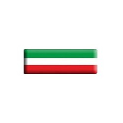 Ανάγλυφη αυτοκόλλητη Ιταλική σημαία [S.P]