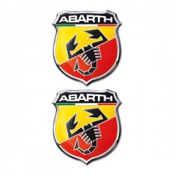 Abarth Αυτοκόλλητα 4×4,5cm Σμάλτου 2ΤΕΜ.