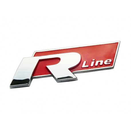 R-Line Μεταλλικό Αυτοκόλλητο Κόκκινο