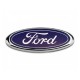 Ford Αυτοκόλλητο Σήμα 150mm x 60mm Μπλέ/Χρώμιο