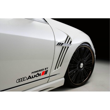 Αυτοκόλλητα σετ 2τεμ Powered by Audi Racing Sport S Line 38CM 6.2CM