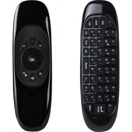 Επαναφορτιζόμενο πληκτρολόγιο, ποντίκι και τηλεκοντρόλ για Smart TVs  Air Mouse C120 OEM