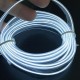 Εύκαμπτο LED καλώδιο 2m για την εσωτερική διακόσμηση κάθε αυτοκινήτου - El wire - Λευκό