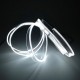 Εύκαμπτο LED καλώδιο 2m για την εσωτερική διακόσμηση κάθε αυτοκινήτου - El wire - Λευκό