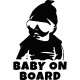 Αυτοκόλλητο baby on board νο2
