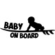 Αυτοκόλλητο baby on board νο5