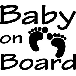 Αυτοκόλλητο baby on board νο6