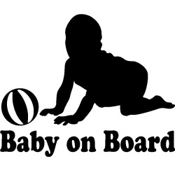 Αυτοκόλλητο baby on board νο7