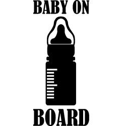Αυτοκόλλητο baby on board νο8