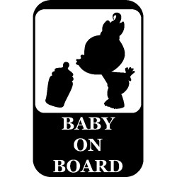 Αυτοκόλλητο baby on board νο9