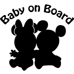 Αυτοκόλλητο baby on board νο10
