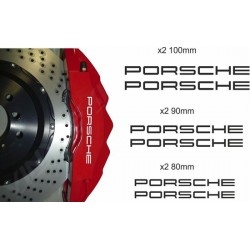 Αυτοκόλλητα για δαγκάνες Porsche σετ 6/τεμ