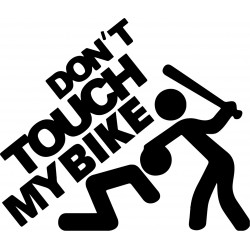 Αυτοκόλλητο Dont touch my bike