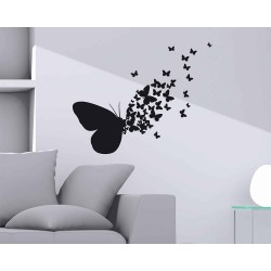 Αυτοκόλλητα Βινυλίου Για Τοίχο  Ango Butterflies Silhouettes