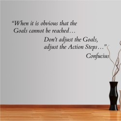 Αυτοκόλλητο τοίχου φράσεις. When it is obvious... Confucius